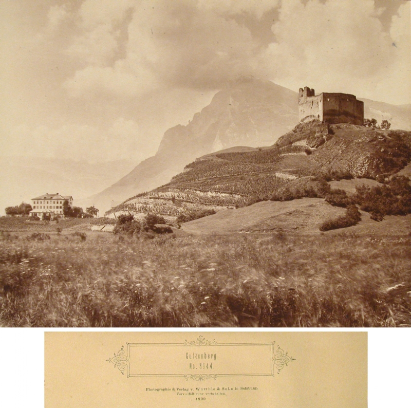 Ruine Gutenberg mit Haus Gutenberg. Liechtensteinisches Landesmuseum, Foto: Karl Friedrich Würthle & Sohn, Salzburg